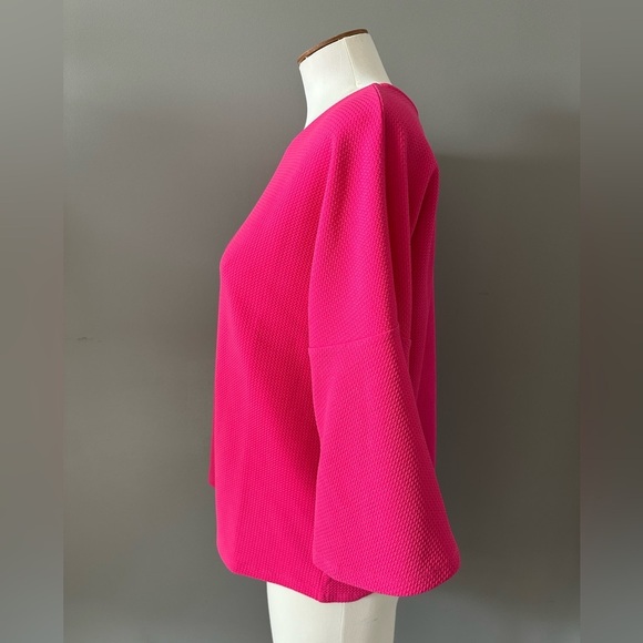 Jones New York pink tulip sleeve top - Picture 3 of 3